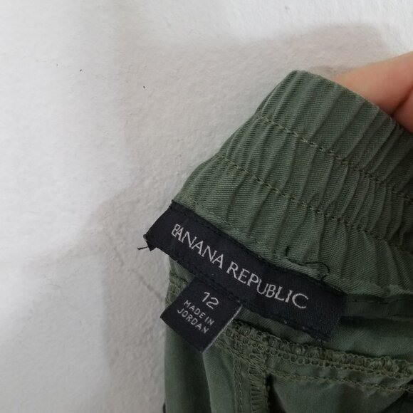 Banana Republic Pull-On Olive Green Pants Size 12 - Picture 5 of 6